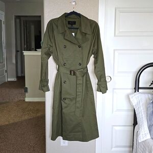 Ann Taylor Petite Relaxed Raglan Trench Coat